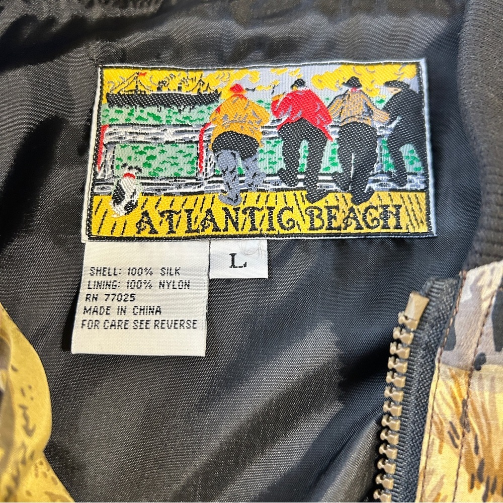 Atlantic Beach Silk Bomber Jacket - image 3